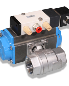 Ball valve pneumat. 1" SST cpl Namur 24V 50Hz